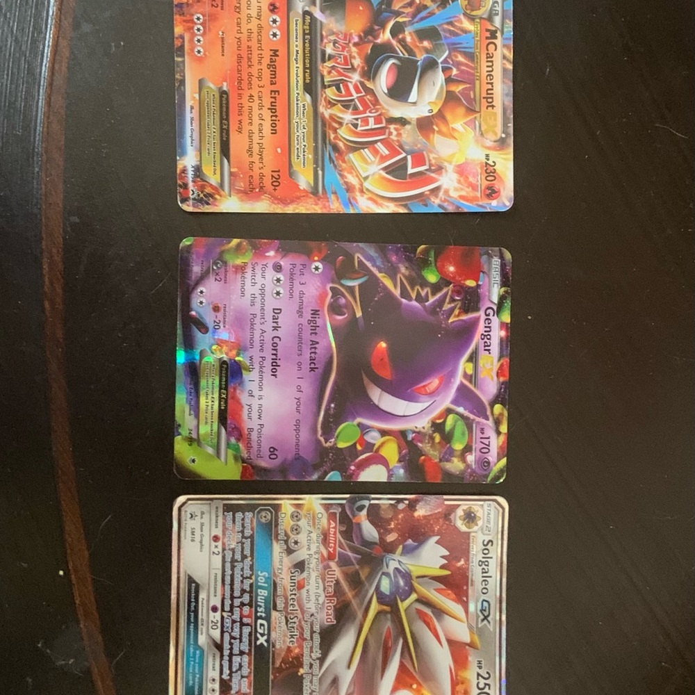 Pokemon Trading Cards - Red, Purple, White